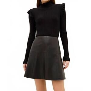 NEW MARIE OLIVER crawford mini skirt in black